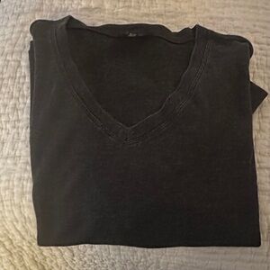 Lucky Brand V-Neck Sweater in Dark Gray